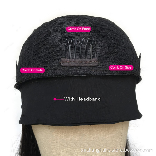Afro Kinky Curly Headband Half HumanHair Virgin Wig